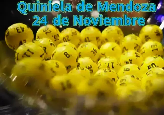 Quiniela de Mendoza del 24 de noviembre