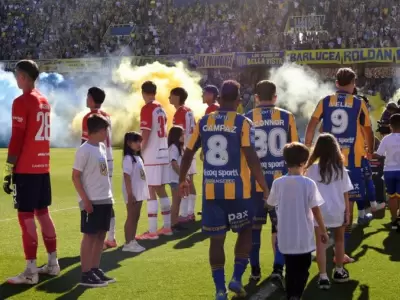 El pol�mico pasillo de Estudiantes a Rosario Central.