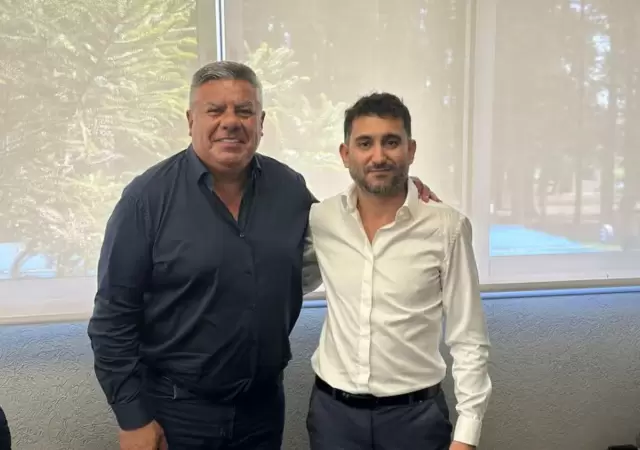 Chiqui Tapia y  Maximiliano Vallejo, due�o de Sur Finanzas.