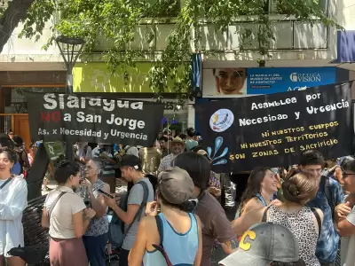 Marcha contra la miner�a en Mendoza/