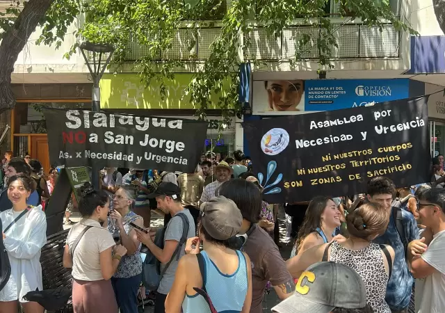 Marcha contra la miner�a en Mendoza/