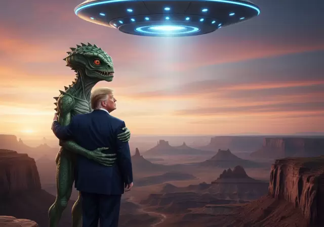 El presidente Trump, seg�n el documental, "tom� conciencia de los hechos b�sicos" sobre la vida no humana y podr�a revelarlo al mundo.