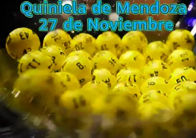 Quiniela de Mendoza del 27 de noviembre