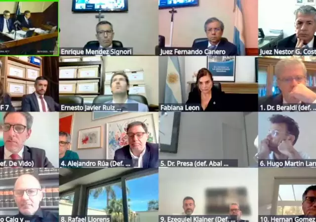 Imagen de una de las audiencias que se realizan por Zoom,. (Foto: web)
