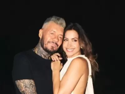 Milett Figueroa y Marcelo Tinelli.