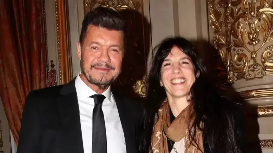 Marcelo Tinelli junto a Paula Robles.