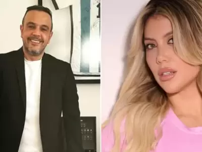 Nicol�s Payarola y Wanda Nara.