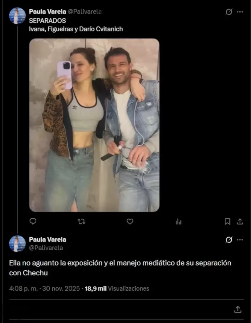 Ivana Figueiras y Dar�o Cvitanich