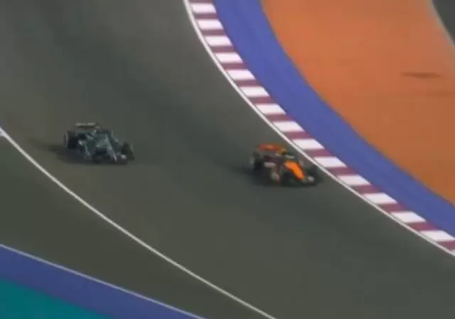 El momento del sobrepaso de Norris a Antonelli.