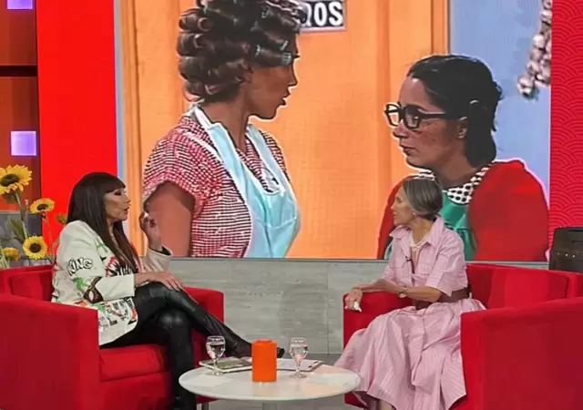 Florinda Meza junto a Moria Cas�n.