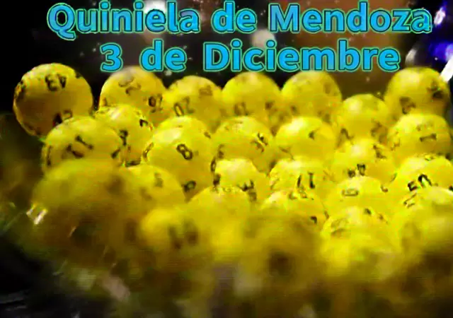 Quiniela de Mendoza del 3 de diciembre