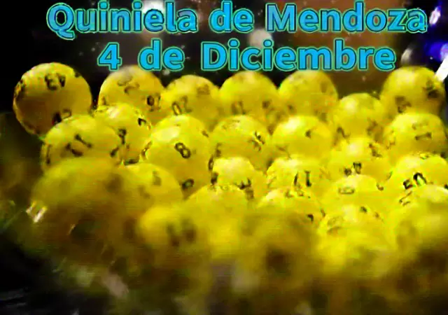 Quiniela de Mendoza del 4 de diciembre
