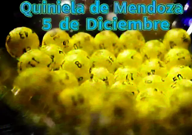 Quiniela de Mendoza del 5 de diciembre