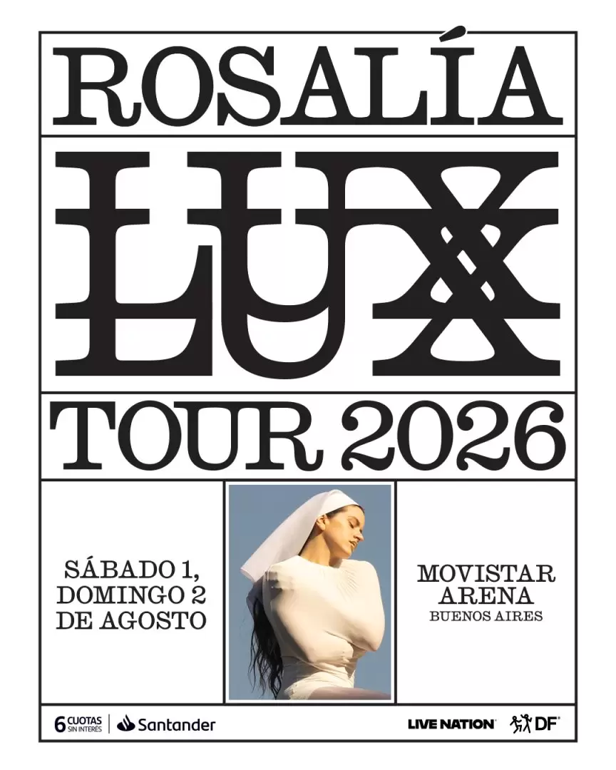 Rosalía en Argentina: Fechas y cómo comprar las entradas para el "Lux World Tour" en Buenos Aires.