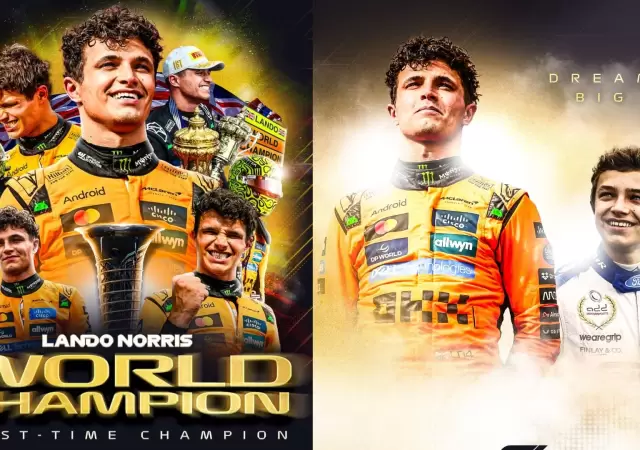 Objetivo cumplido: Lando Norris levanta el trofeo en Abu Dhabi, el brit�nico asegur� los puntos necesarios para alzar su primer t�tulo en la M�xima.