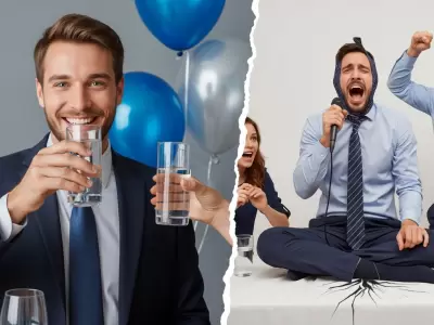 Aunque la oferta sea tentadora, intercalar agua entre cada copa es la estrategia clave para mantener la compostura profesional.