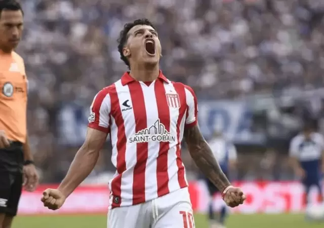 Palacios, el autor del gol para el Pincha.