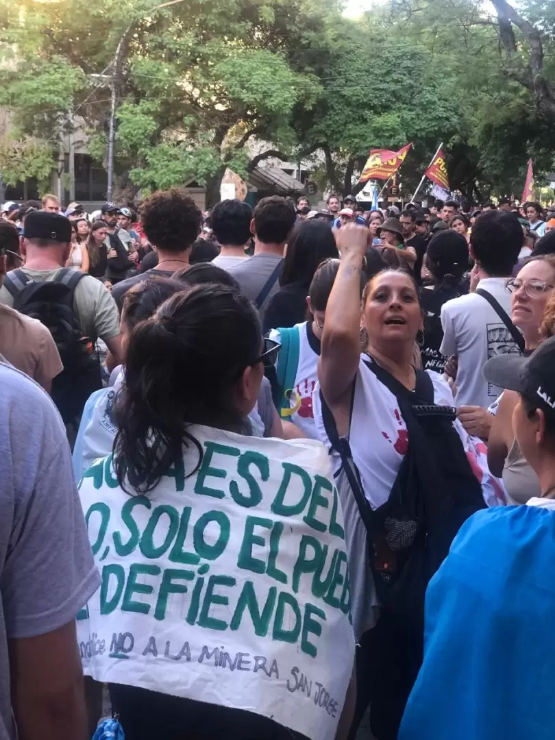 Movilizaciones contra la miner�a en Mendoza