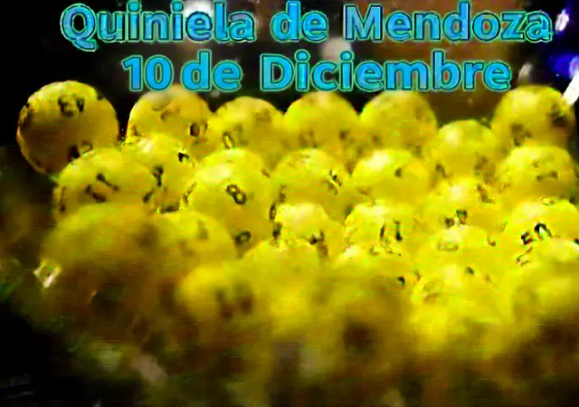 Quiniela de Mendoza del 10 de diciembre