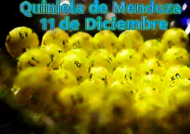 Quiniela de Mendoza del 11 de diciembre