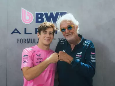 Franco Colapinto y Flavio Briatore