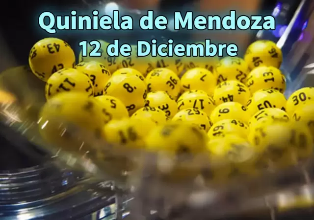 Quiniela de Mendoza del 12 de diciembre