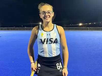 Mili Alastra, la mendocina elegida mejor jugadora del Mundial de Hockey Junior.