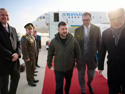 Zelenski llegando a Berl�n.