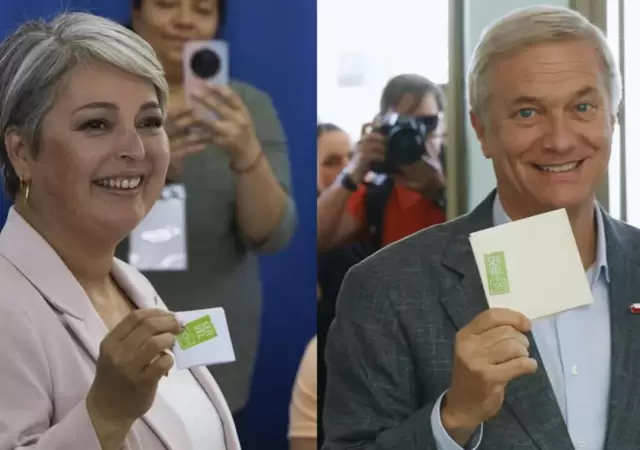 Los candidatos votaron en la segunda vuelta.