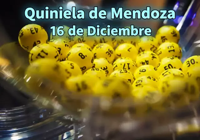 Quiniela de Mendoza del 16 de diciembre