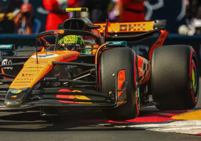 El McLaren de Lando Norris