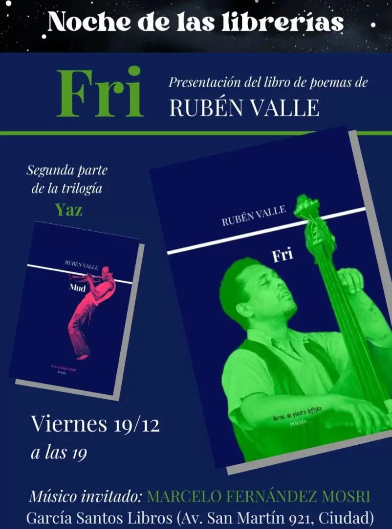 La portada del libro Fri de Rub�n Valle que ser� presentado en Garc�a Santos