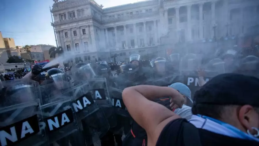 Marcha y protesta de jubilados