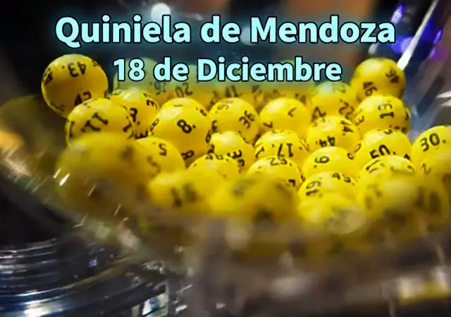 Quiniela de Mendoza del 18 de diciembre