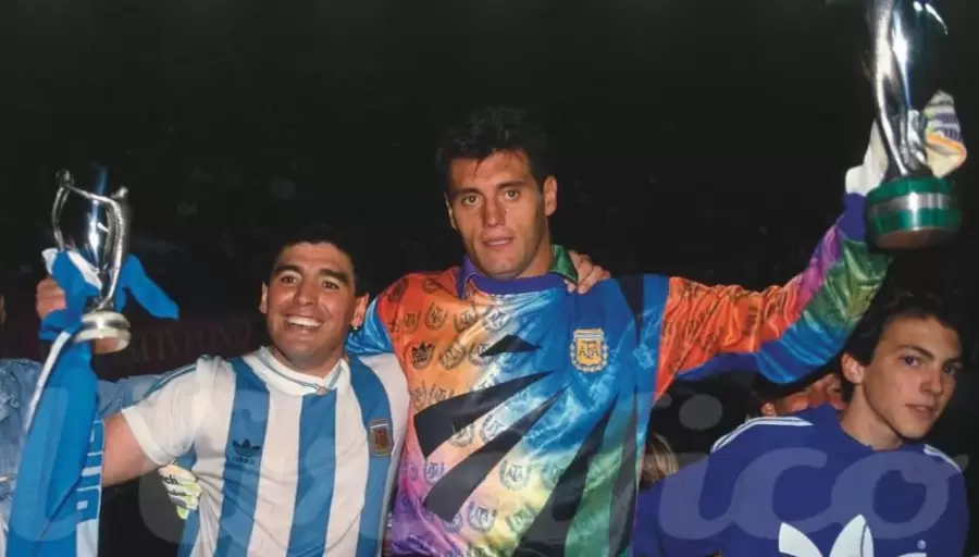 Argentina gan� la Copa de las Confederaciones ante Dinamarca en 1993.