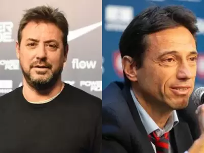 El opositor Constatino se cruz� con Marcelo Moretti