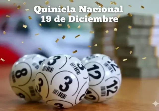 Quiniela Nacional del 19 de diciembre