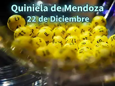 Quiniela de Mendoza del 22 de diciembre