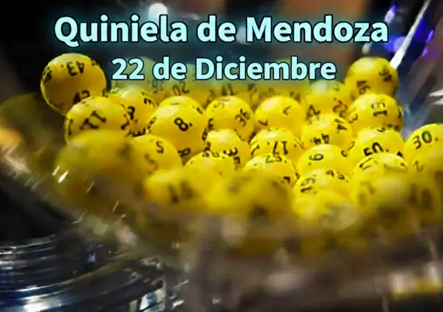 Quiniela de Mendoza del 22 de diciembre
