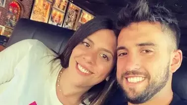 María Sol Messi junto con su pareja, Tuli Arellano.