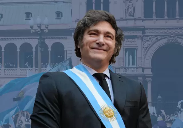 Milei al comienzo de su mandato