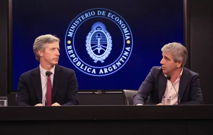 Santiago Bausili y Luis Caputo