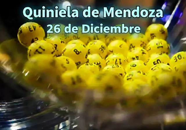 Quiniela de Mendoza del 26 de diciembre