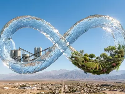 Ciclo infinito: El sistema de circuito cerrado permite que el recurso h�drico se recupere y recircule, minimizando el consumo externo en Uspallata.