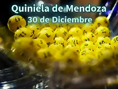 Quiniela de Mendoza del 30 de diciembre