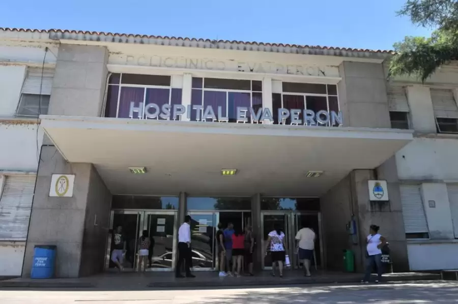 Hospital Eva Perón, donde fue trasladada la víctima.