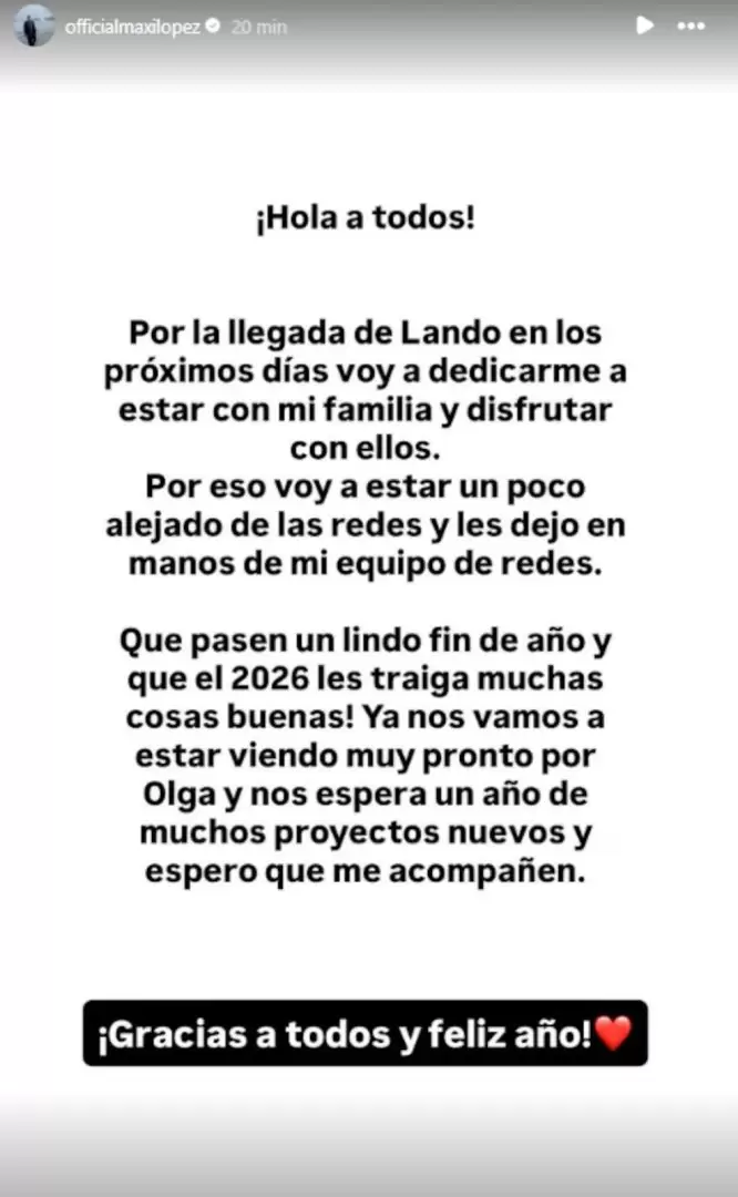Nació Lando, el segundo hijo de Maxi López y Daniela/