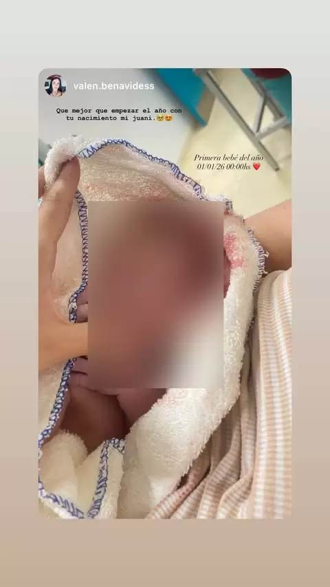 Juana Delfina, la primera bebé del 2026 en Mendoza/ Fuente: Instagram