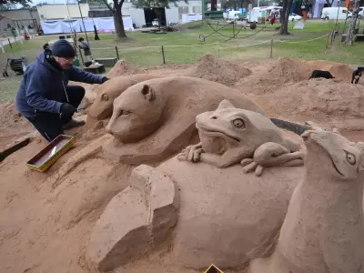 Lo que empez� como diversi�n en la playa, termin� con grandes obras de Alejandro Arce.