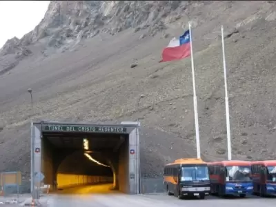 Zona de ingreso al t�nel internacional.